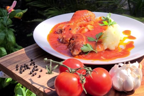 Ostropel de pui cu piure